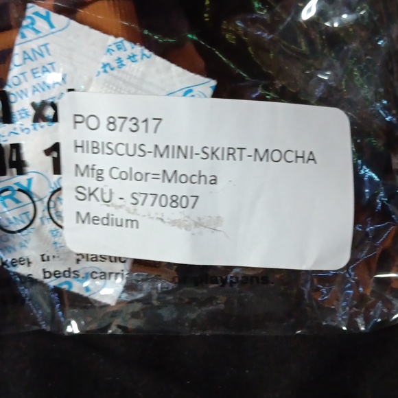Dolls Kill × O. Mighty Mocha Brown Hibiscus Floral Skirt (M) - Picture 8 of 8